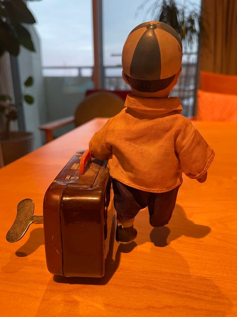 ブリキ☆トラベル坊や＊ゼンマイあり可動あり‼︎