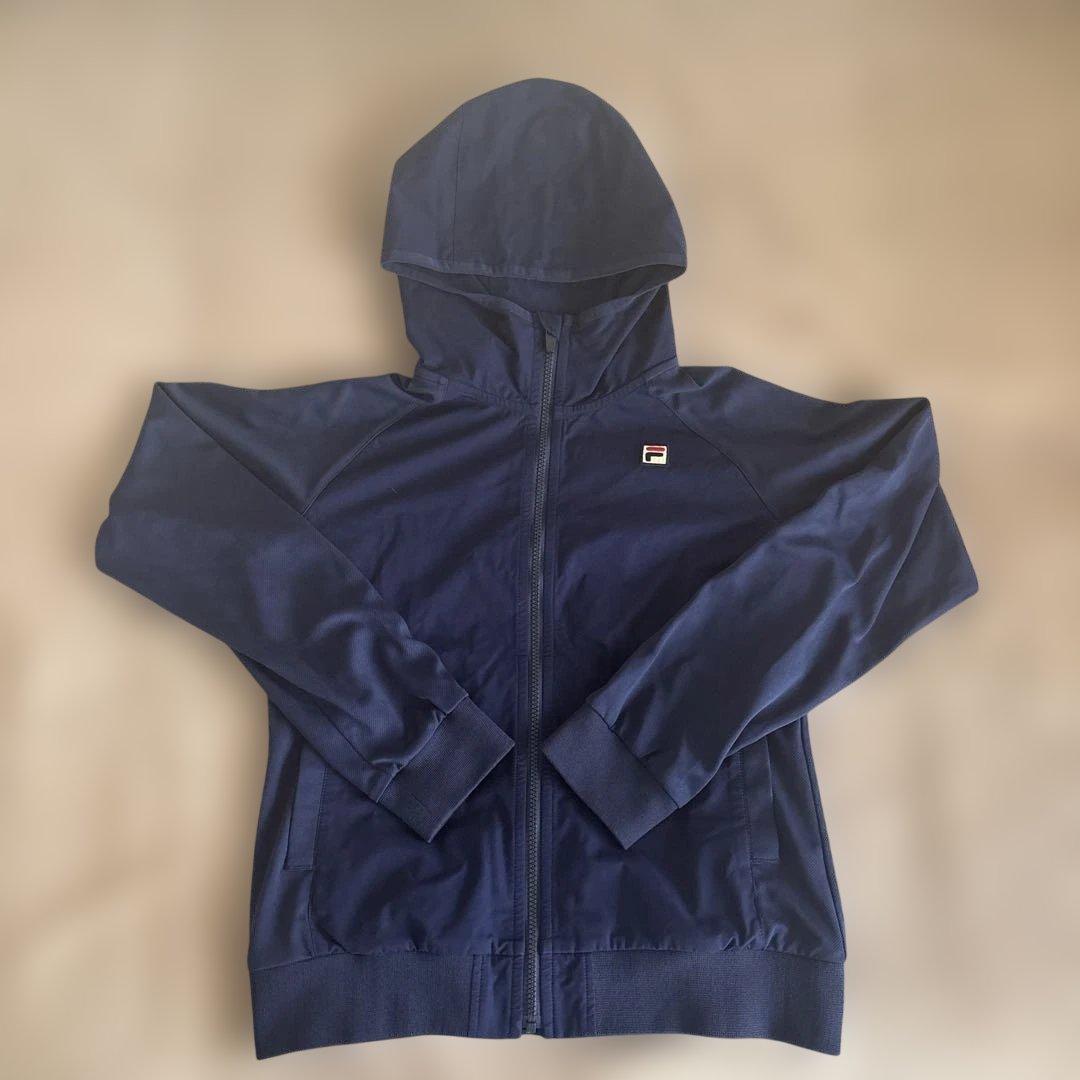 FILA フード付きジャケット XL ネイビー【お値下げします！】