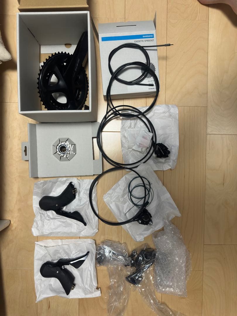 ブラック 105コンポーネントセット11s 完成車外し