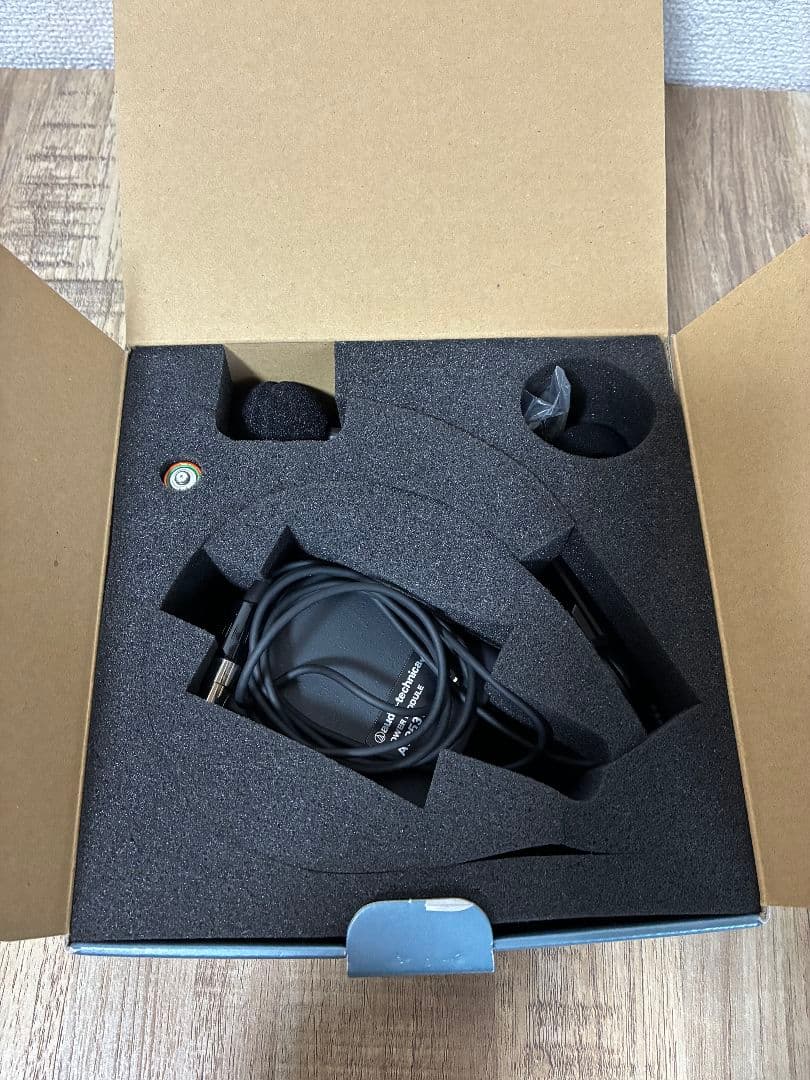 audio-technica ヘッドセットコンデンサーマイク マイクケーブル付