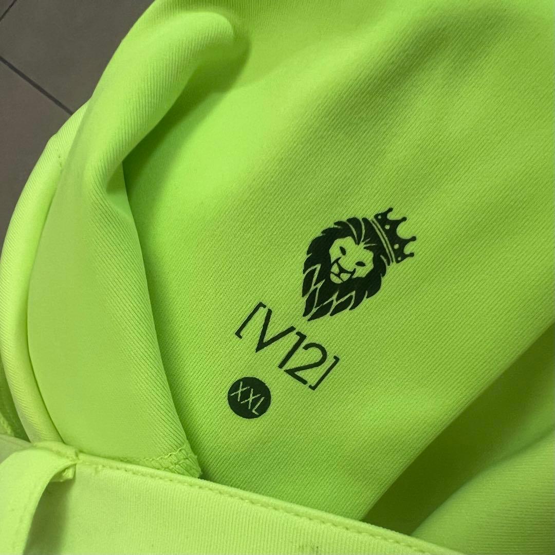 V12 ヴィトゥエルヴ セットアップ　ゴルフ　メンズ　XXL 蛍光色