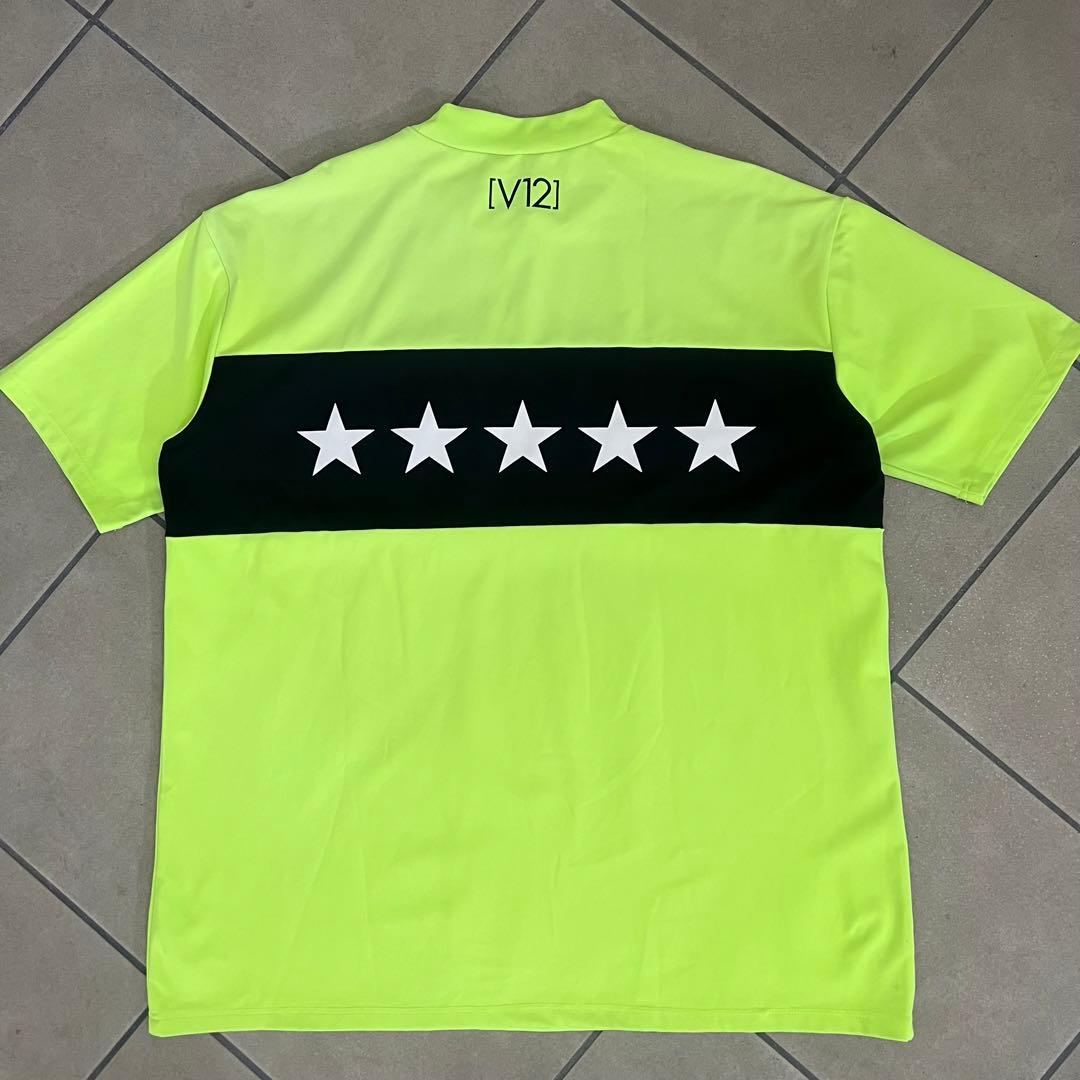 V12 ヴィトゥエルヴ セットアップ　ゴルフ　メンズ　XXL 蛍光色