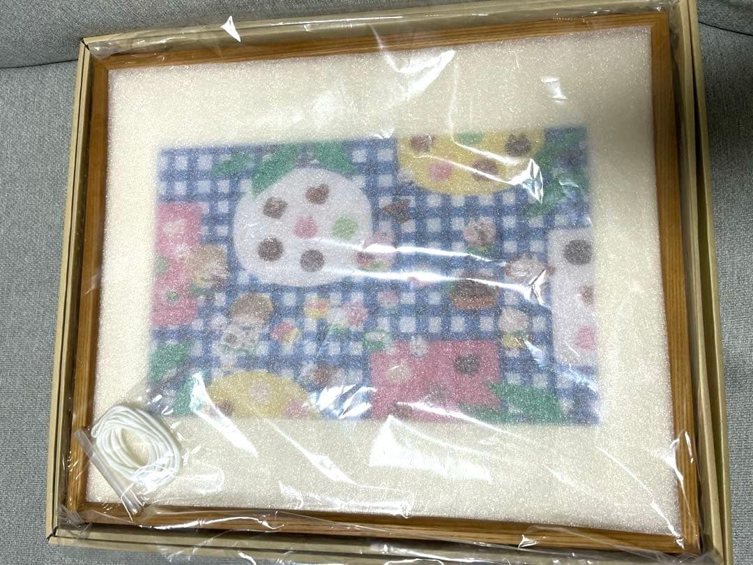 カナヘイ かなへい 額装 額縁 サイン入り Cacaoな休日 絵