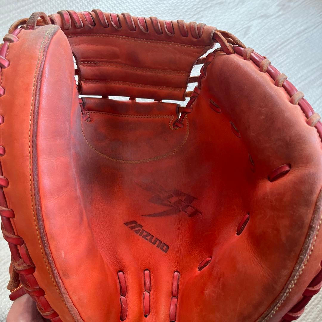 Mizuno Select 9 軟式グローブ キャッチャーミット　オレンジ