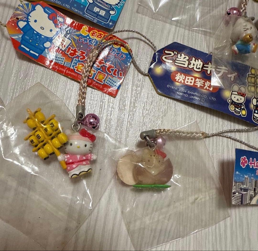 ハローキティ　ご当地　ねつけ　ストラップ　セット　サンリオ