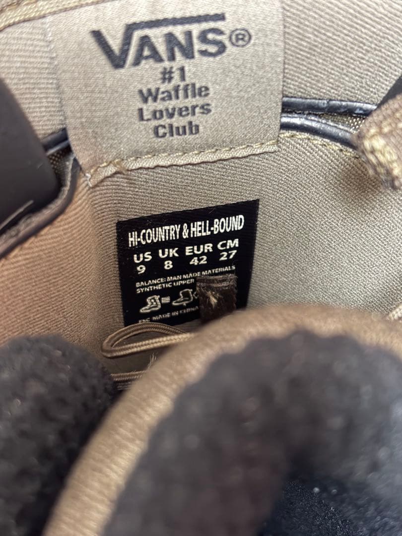 WTAPS×VANS HI-COUNTRY & HELL-BOUND 27cm