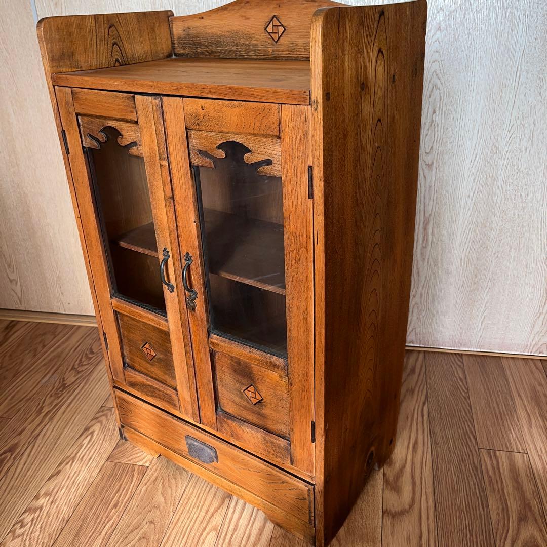 古家具 小さめのキャビネット 棚