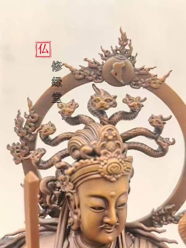 【修縁堂】 真言宗 法器 青銅着色 水の日 隠してもいい