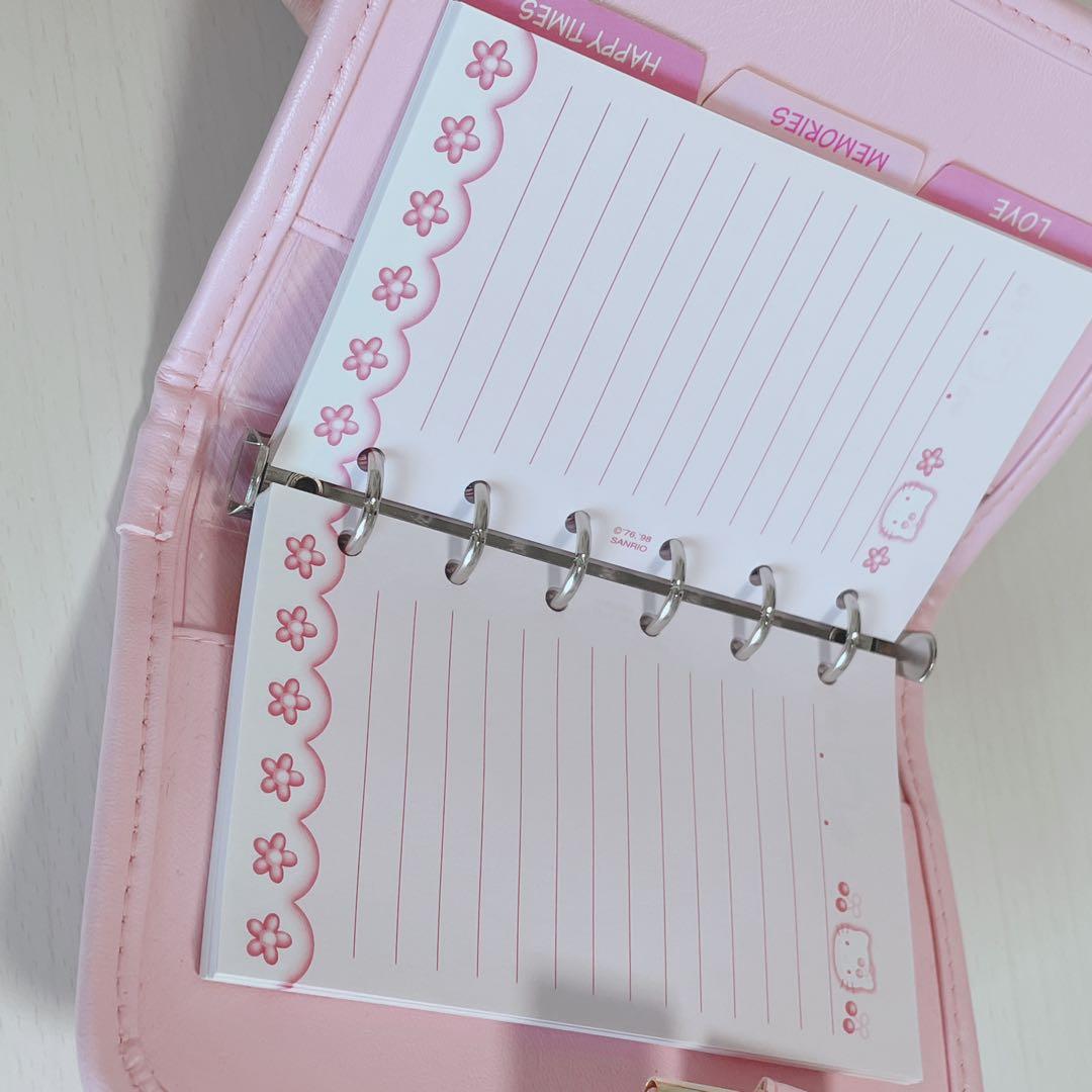 キティ　6穴　手帳　1998年　新品未使用　美品　シール帳にぜひ