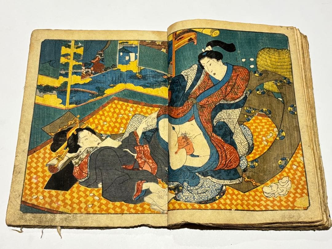 「月雪花四季の友 花の巻」歌川芳盛画 1冊|艶本 春画 浮世絵 和本 江戸時代