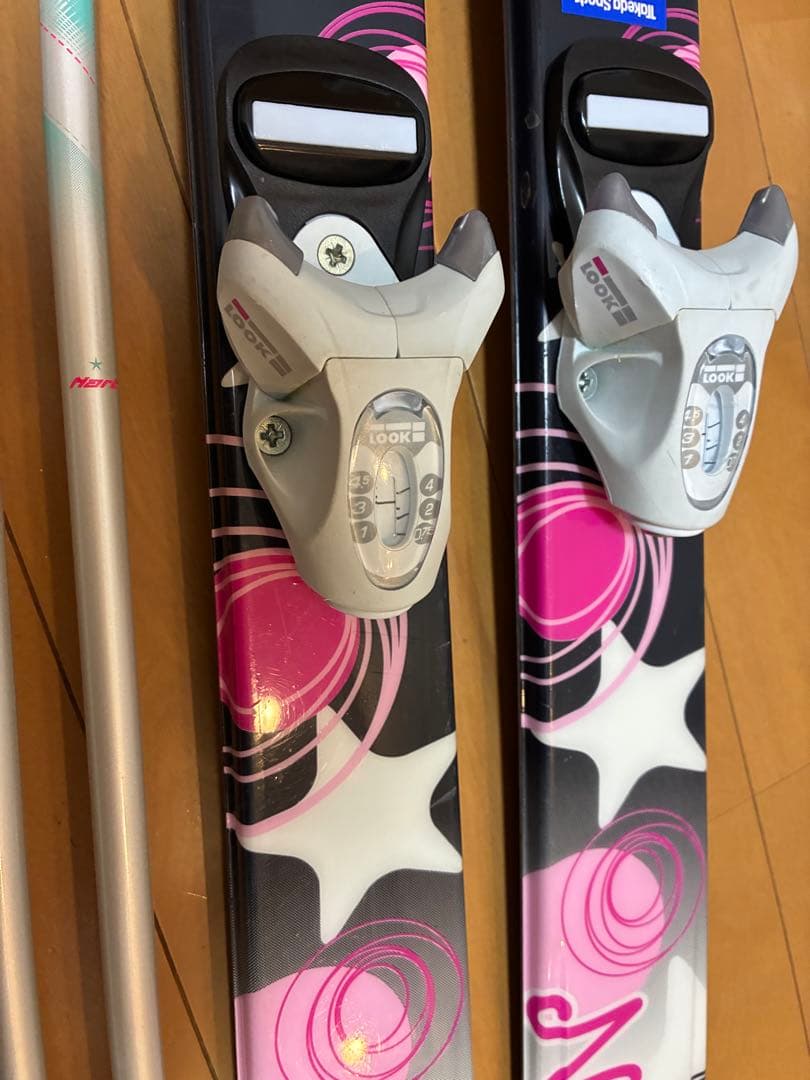 美品スキーセット板130cm靴23or24cm 125〜145cm位のお子様