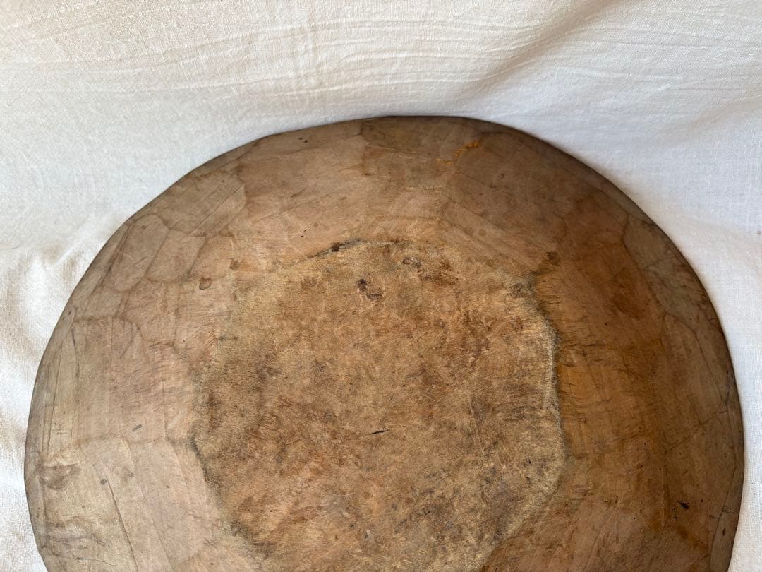 古道具　木皿　繭皿　枯れた皿