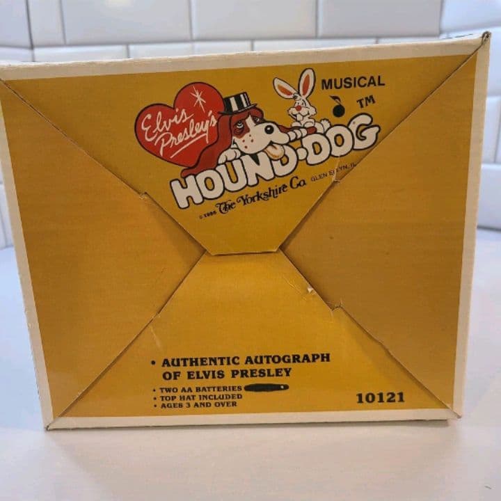 1986年　エルヴィス・プレスリー　ハウンド・ドッグ　ミュージカル玩具　15\"