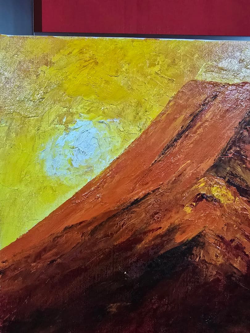 (ART)伊吹浩一真筆(赤富士)6号