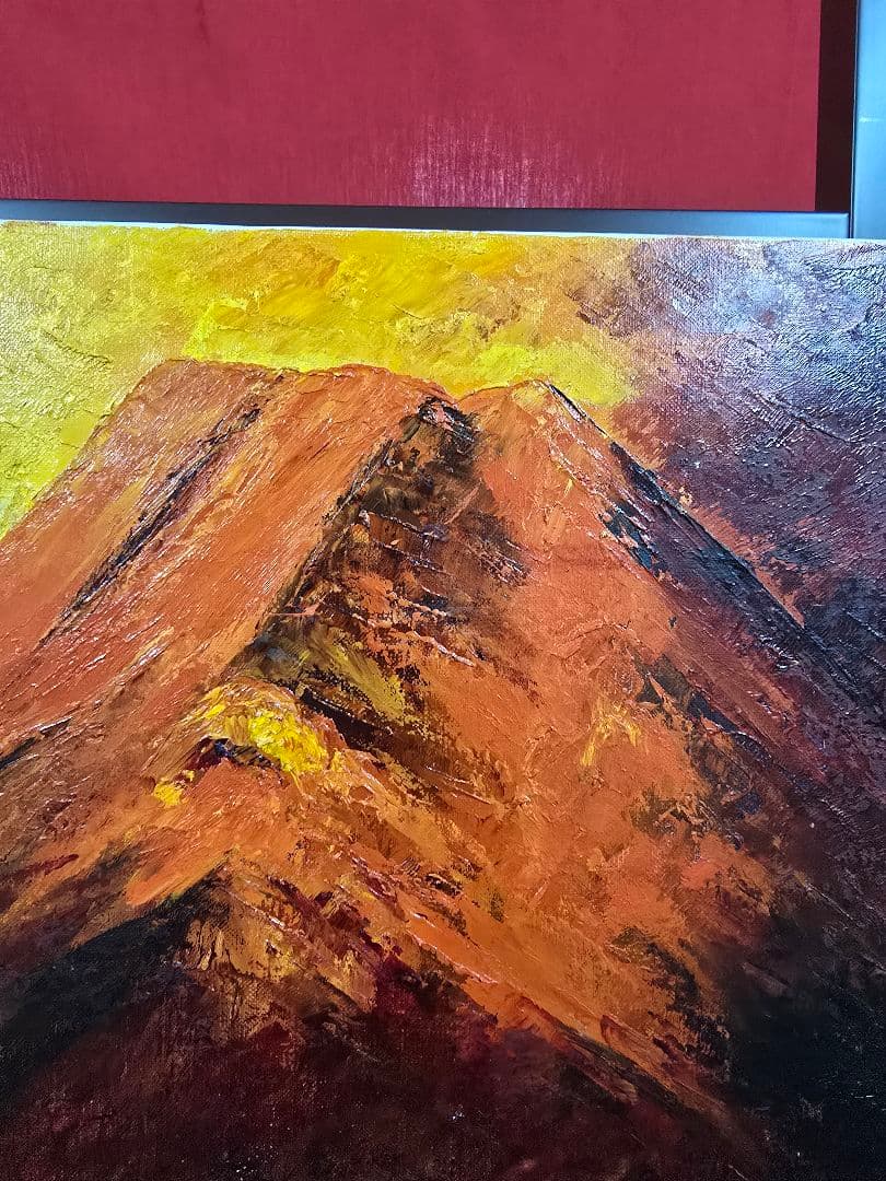 (ART)伊吹浩一真筆(赤富士)6号