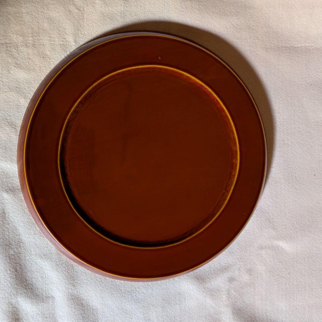 【未使用】伝統工芸 飛騨春慶塗 菓子盆 家紋風文様 共紙あり 30cm