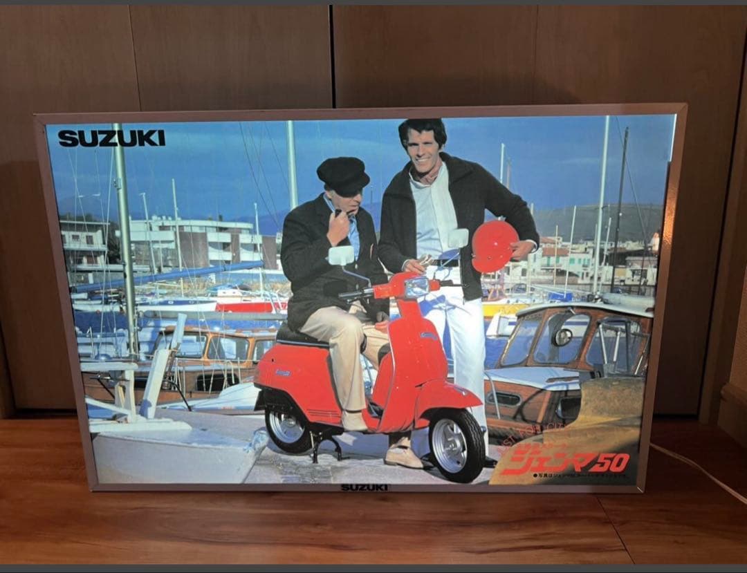 スズキジェンマ電気看板　希少。