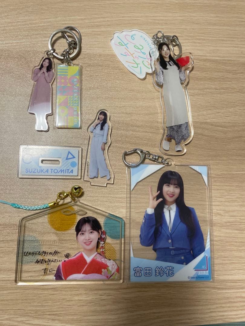 富田鈴花引退品 サーキットで会いましょう ウエハースカード アクリルスタンド