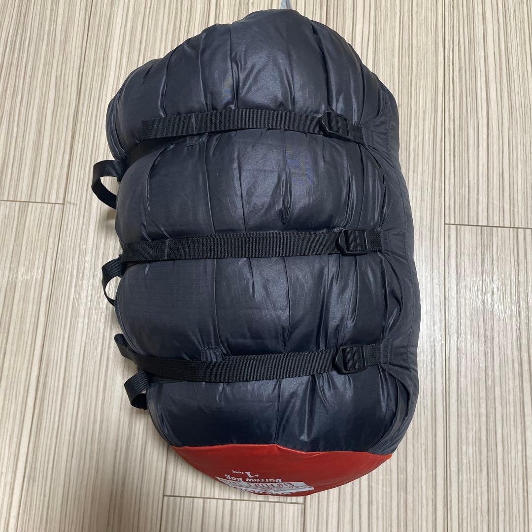 【美品】モンベル バロウバッグ ♯1ロング シュラフ 右ジップ