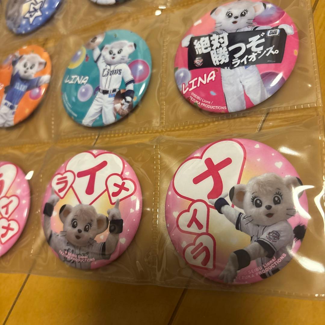 西武ライオンズ レオライナ 缶バッジ 16個セット
