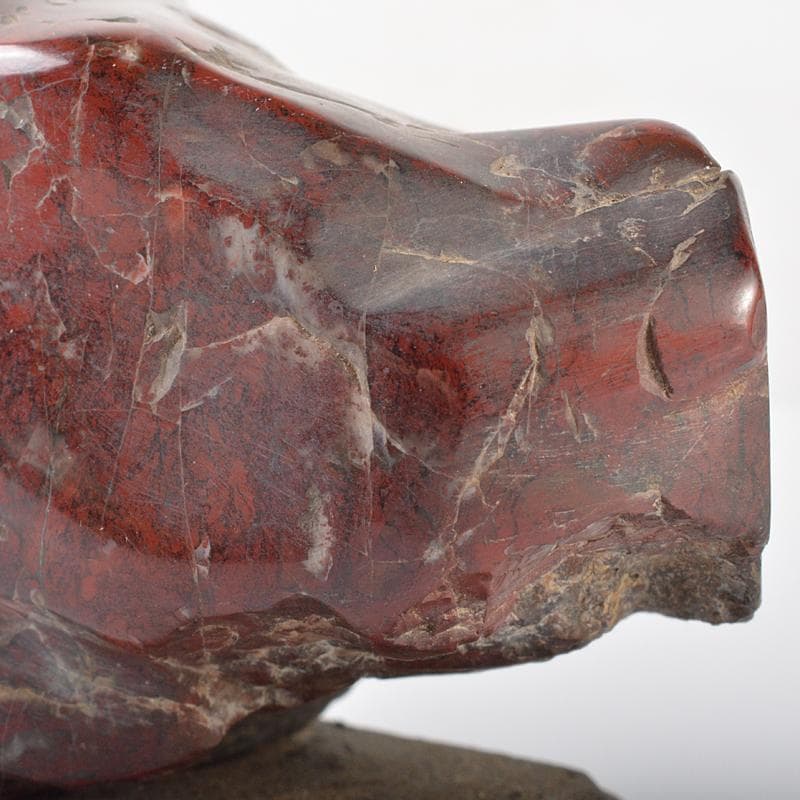 Gojyo　天然石　佐渡赤玉石　赤石　重さ約1.1kg　台付　VR6363