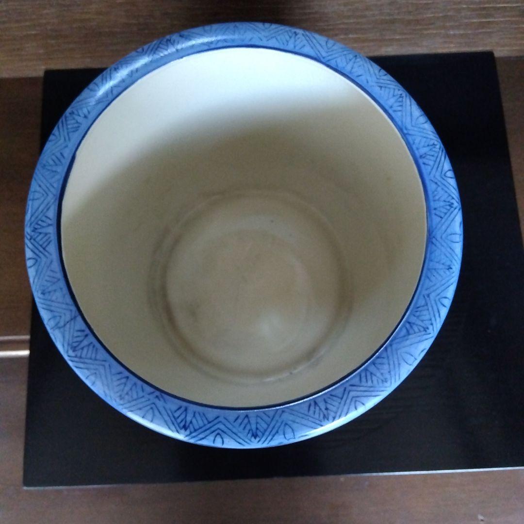 中型陶器火鉢 和風デザイン