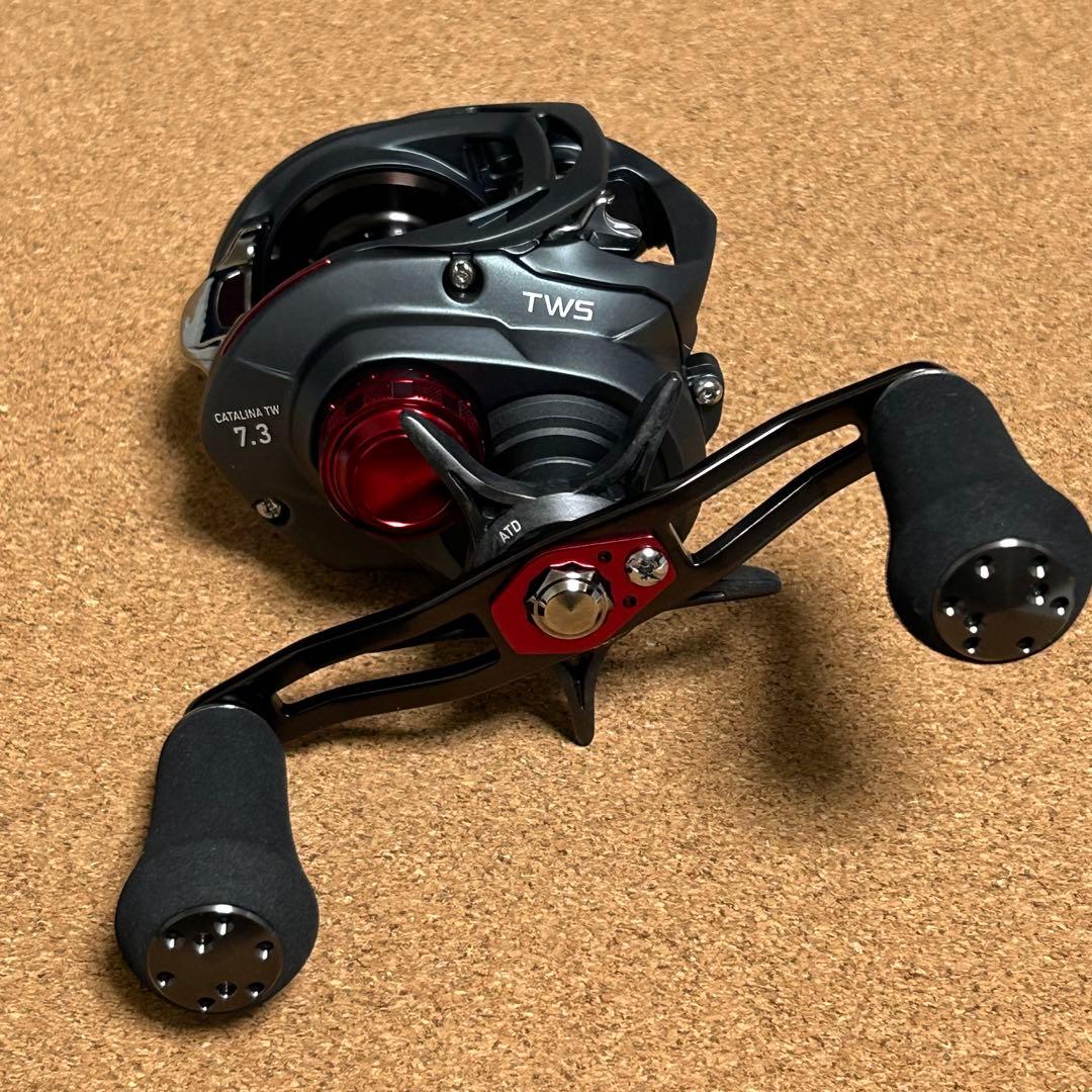 ダイワ 18キャタリナTW 100SH タイラバ ジギング 紅牙 炎月