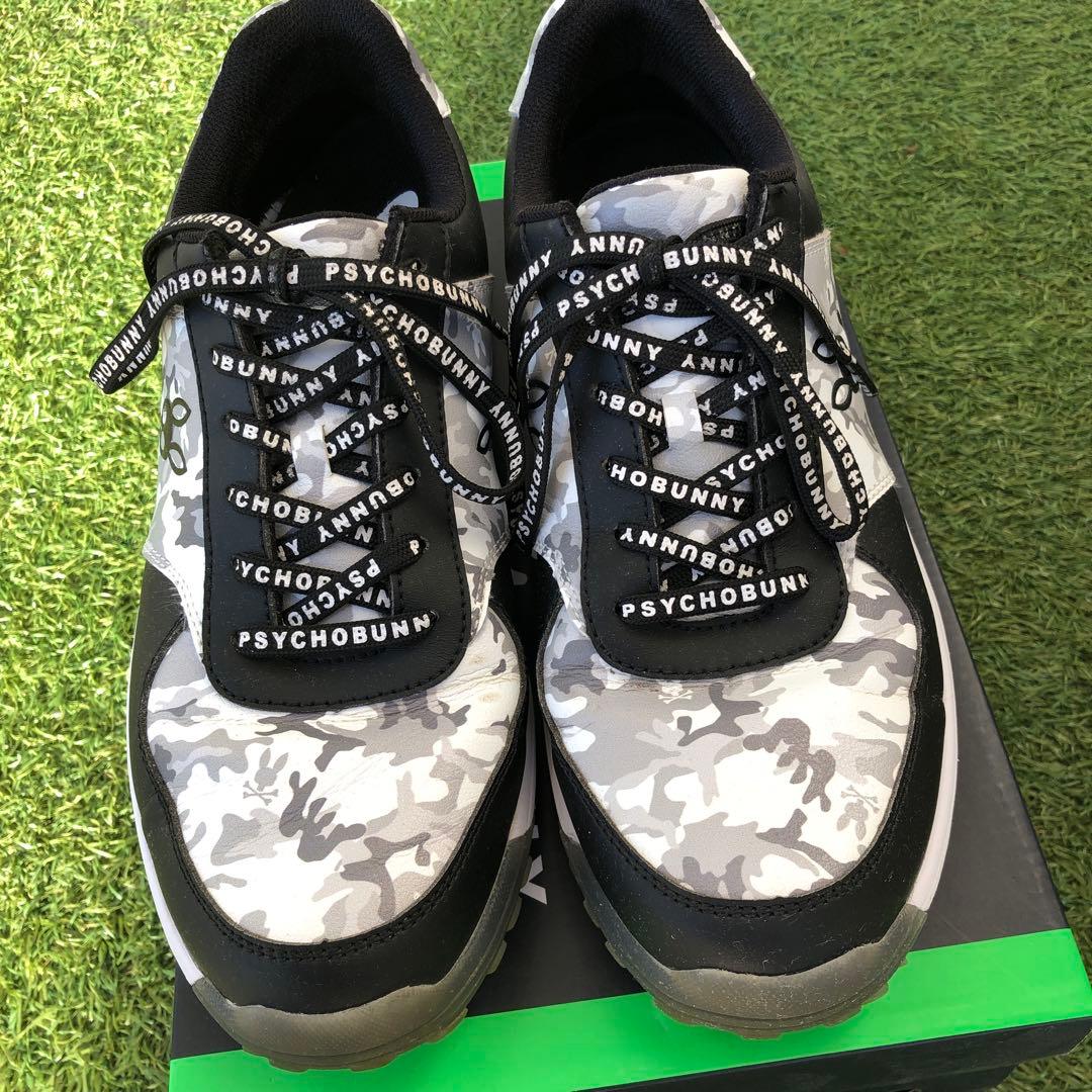 PSYCHO BUNNY カモフラージュ ゴルフスニーカーサイズ27.5cm