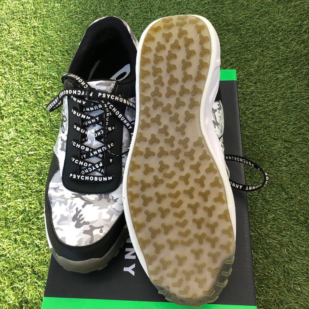 PSYCHO BUNNY カモフラージュ ゴルフスニーカーサイズ27.5cm