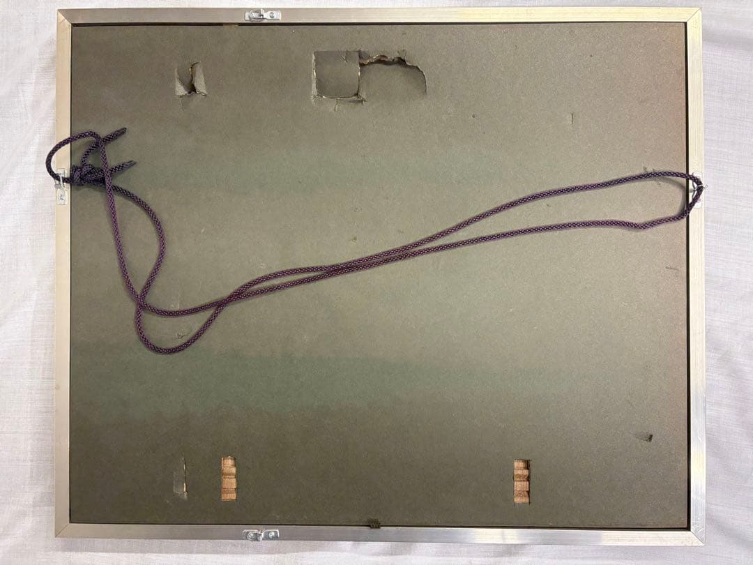 奈斎 絵画　日本画　風景画　額装 富士山