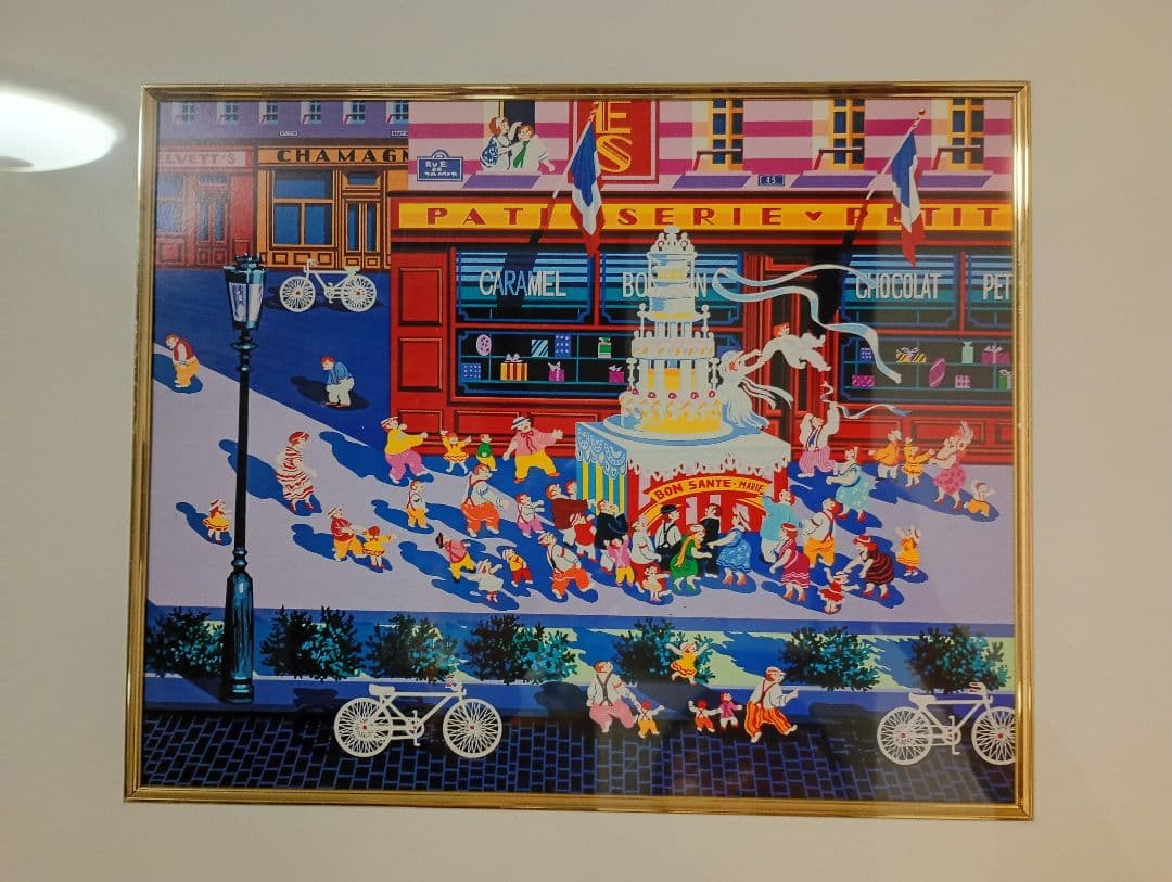 ヒロ　ヤマガタ・HIRO YAMAGATA　額絵　ウエディングケーキ