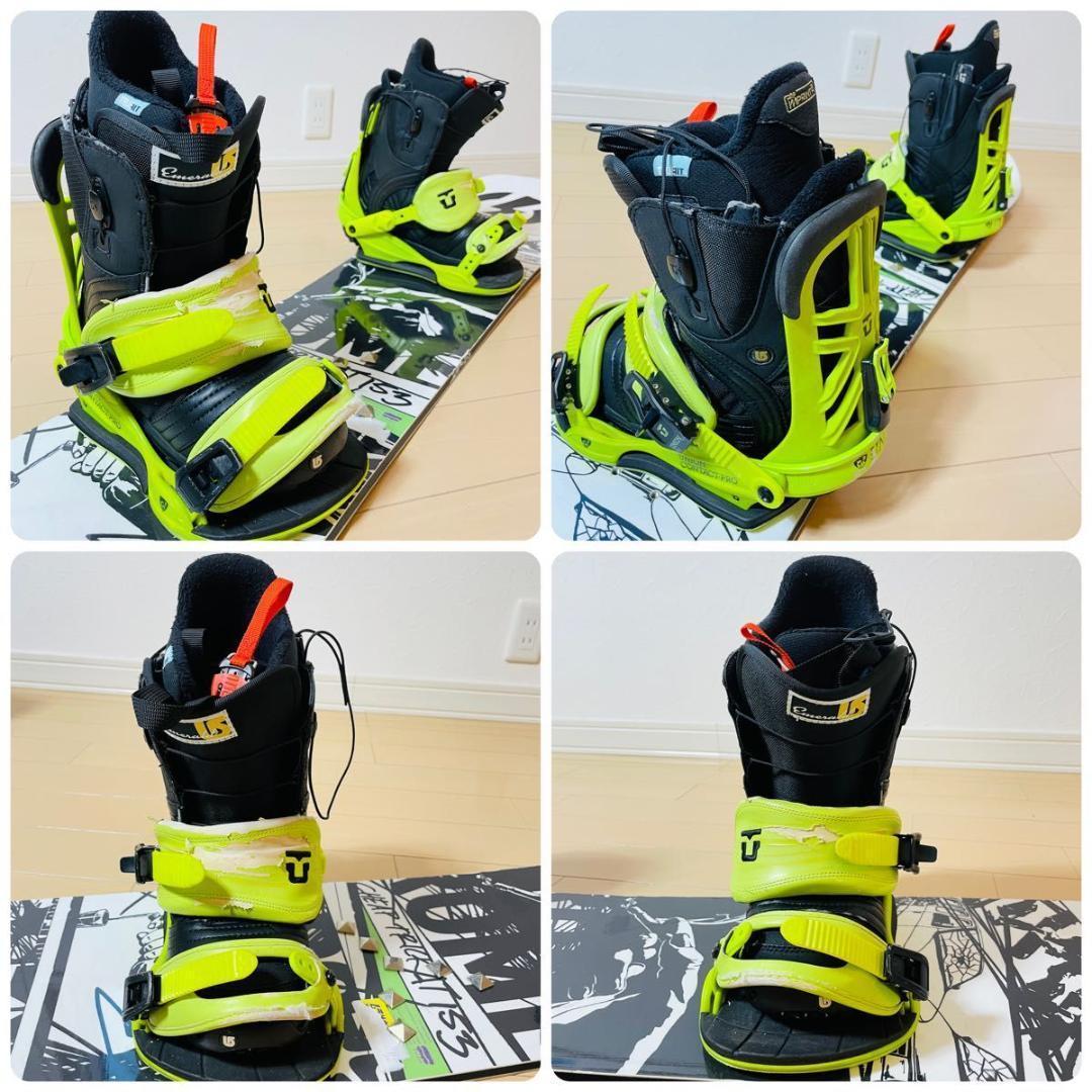 早い者勝ち・ROME SDS UNION Burton スノーボード3点セット