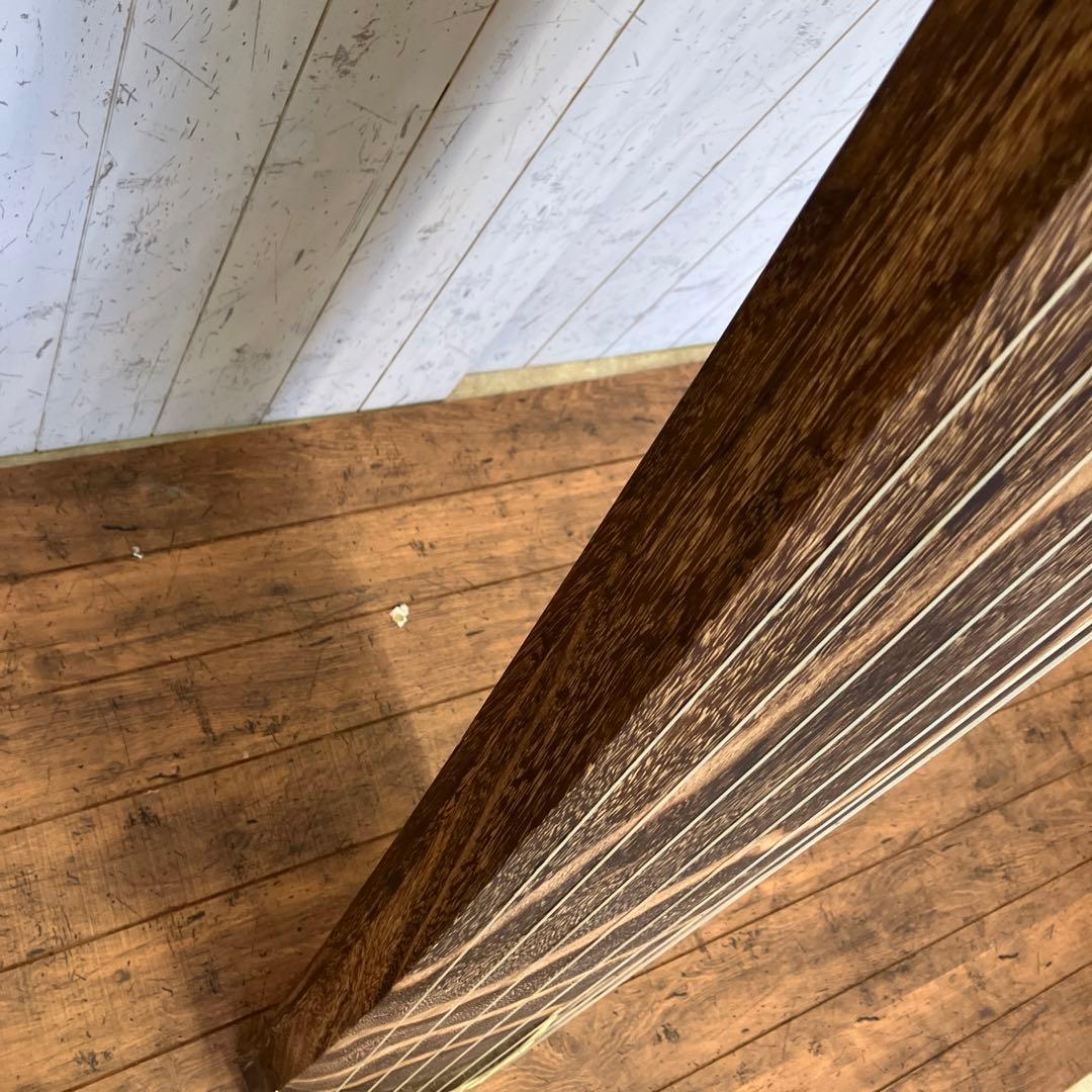 昭和レトロ すだれ彫り 13弦 琴 和楽器 弦楽器 伝統工芸 レトロ