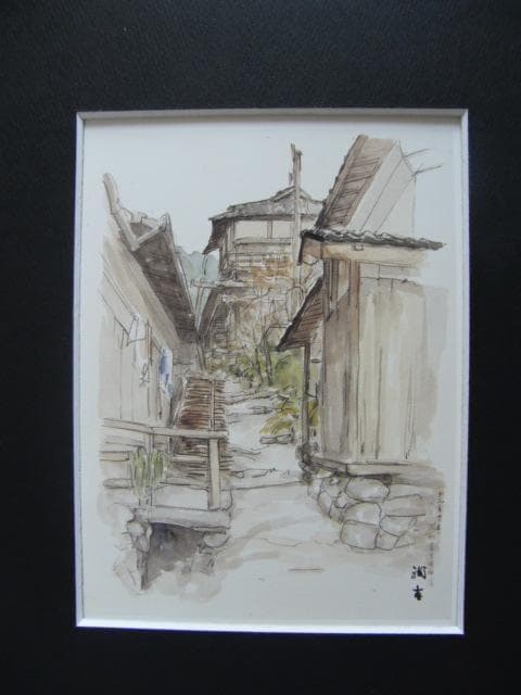 向井 潤吉、129、額装画集画、新品高級額、日本の風景、ふるさと