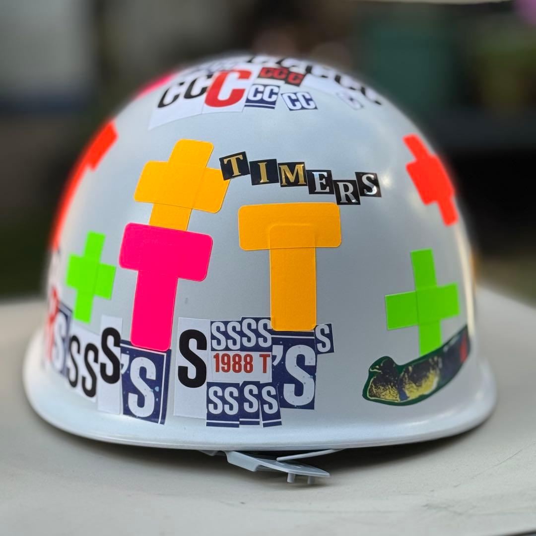 ザ•タイマーズ風　自作ヘルメット　忌野清志郎