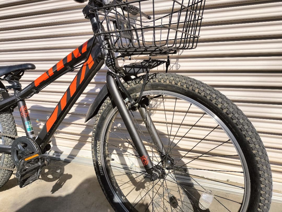 ブリヂストン BWX 24インチ こども（ジュニア）用バイク カゴ付き