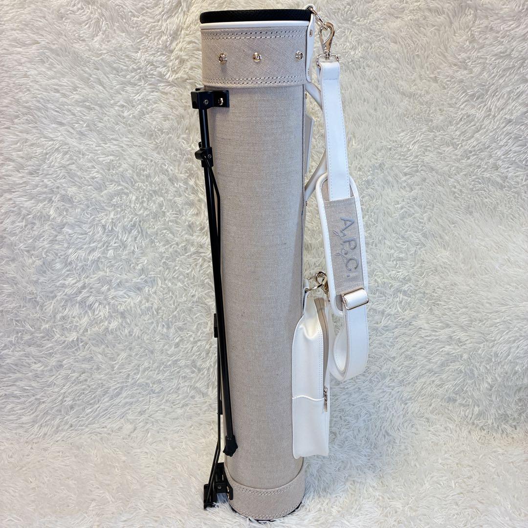 美品✨ A.P.C. ゴルフ JEAN スタンド付 キャディバッグ ベージュ