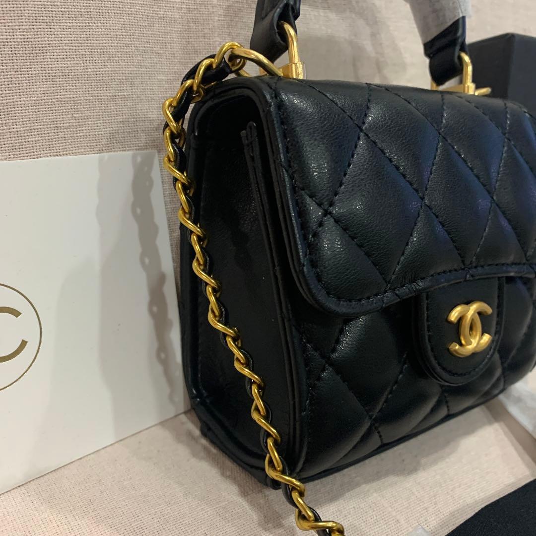 シャネル ブラック ミニバッグ チェーンショルダー　ノベルティ新品