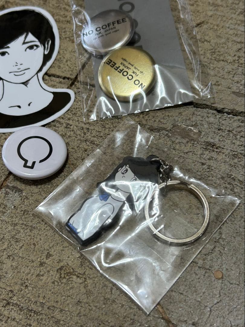 NO COFFEE等　 バッジ・キーホルダーセット