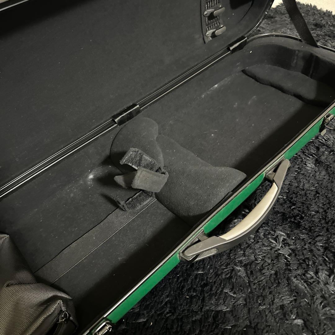 ossi バイオリンケース ハードケース 弦楽器 緑 グリーン フライトケース