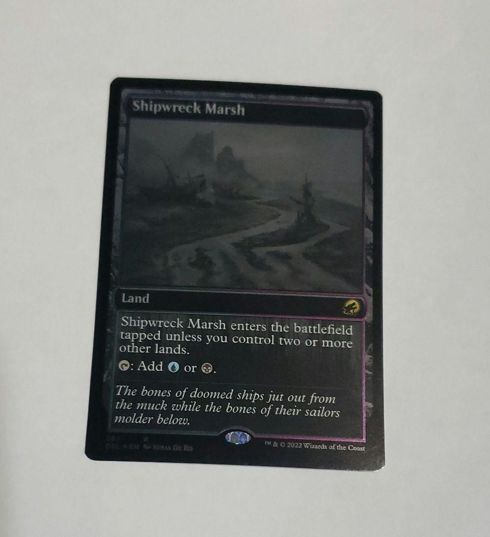 MTG　難破船の湿地　銀幕FOIL　英語　4枚セット