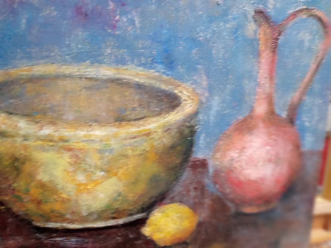 サインはありませんが秀作ですＦ10号直筆油絵です