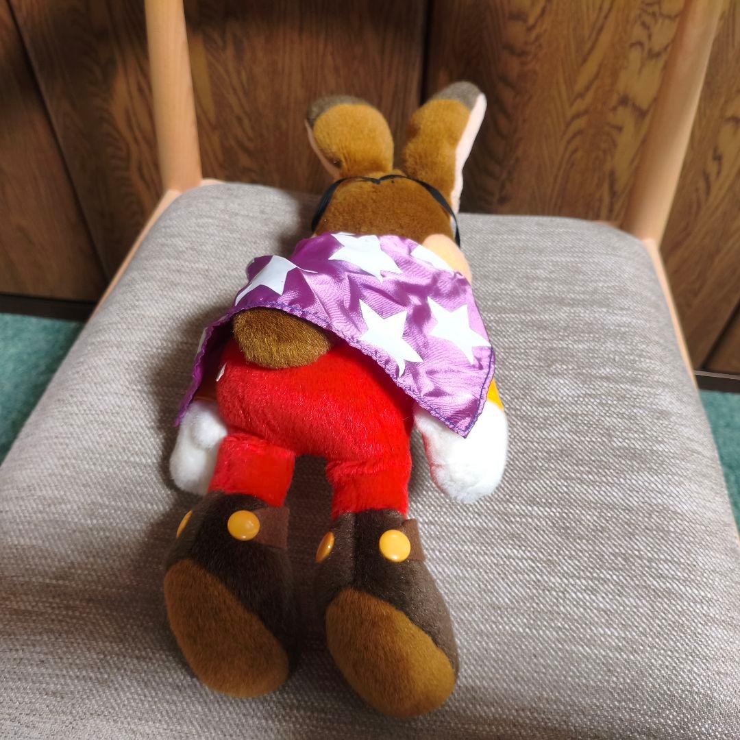 スペースワールド　ラッキーラビット　ぬいぐるみ　当時物　遊園地