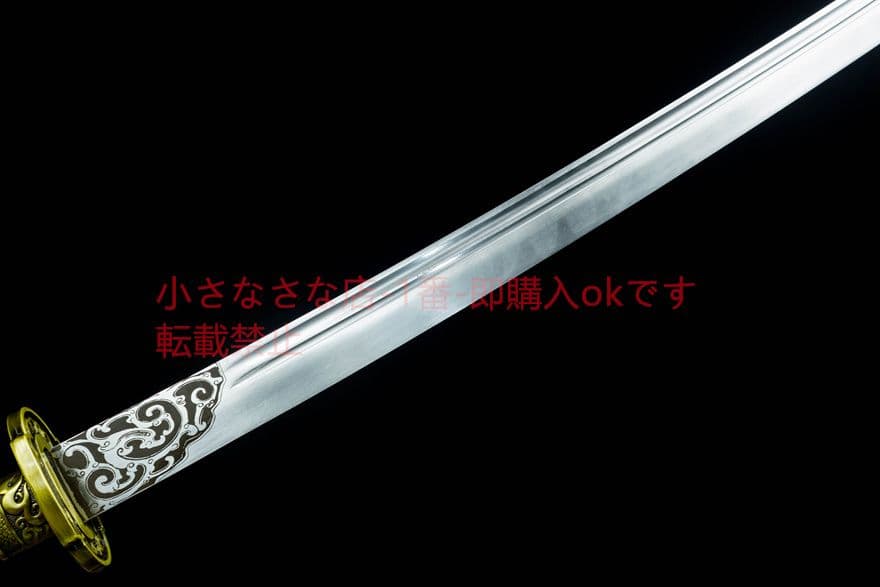 青面獣雁翎刀清刀   古兵器 武具　刀装具　日本刀　模造刀 居合刀