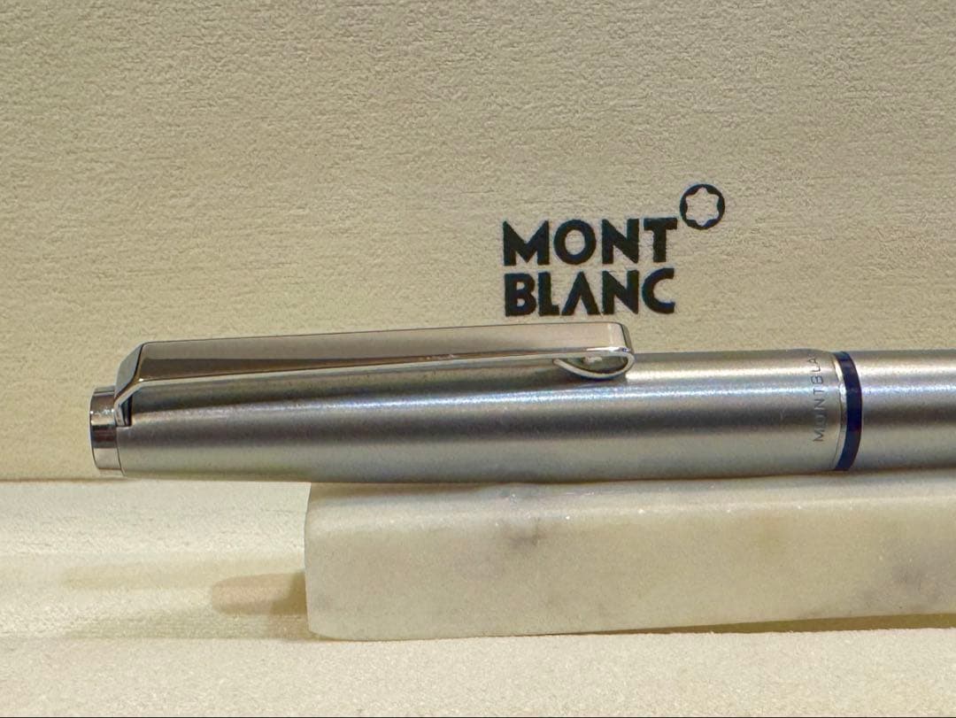 【美品】モンブラン No300 万年筆シルバー&ボルドー