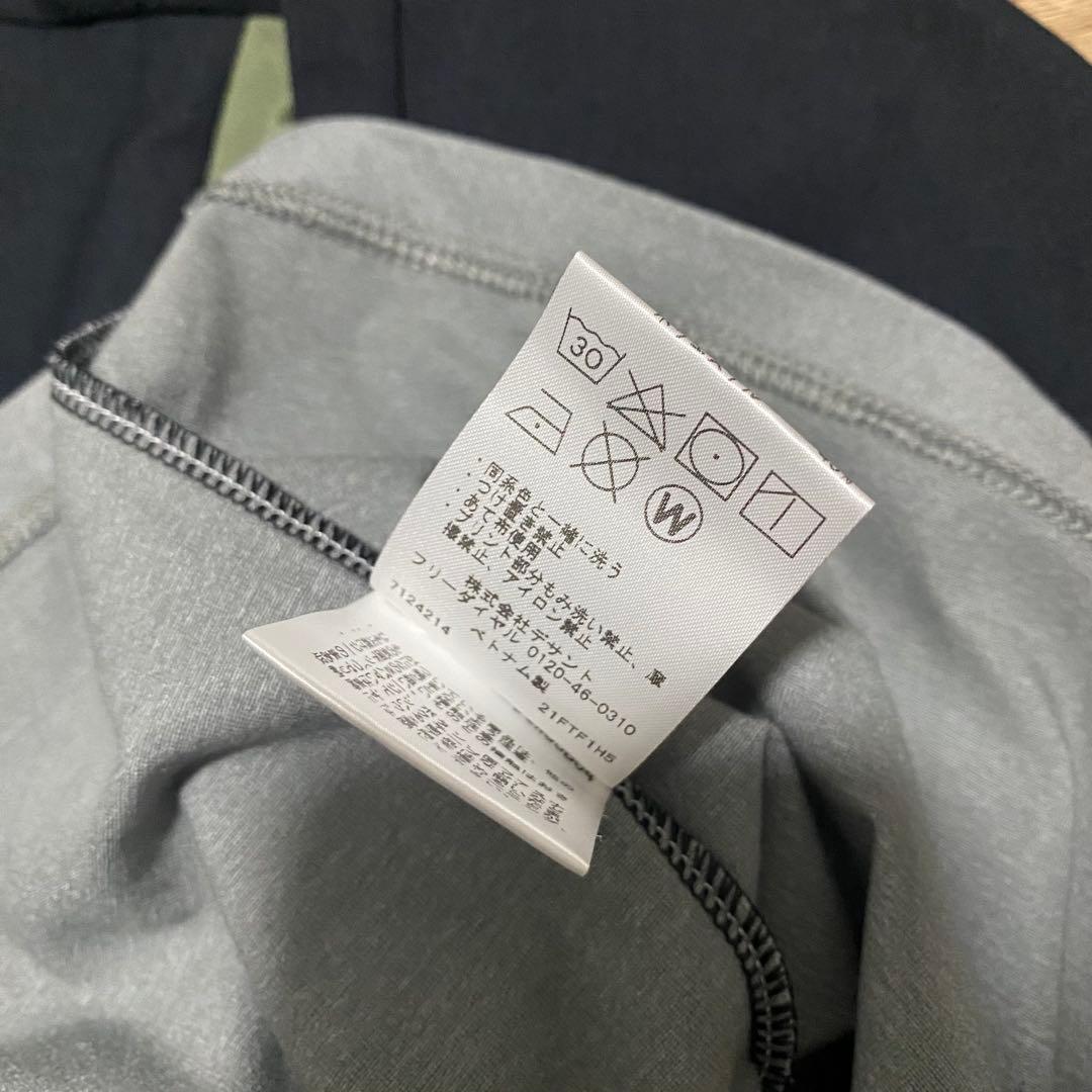 美品♡デサント♡DESCENTE♡トップス♡長袖♡シャツ♡カーキ♡ブラック♡M