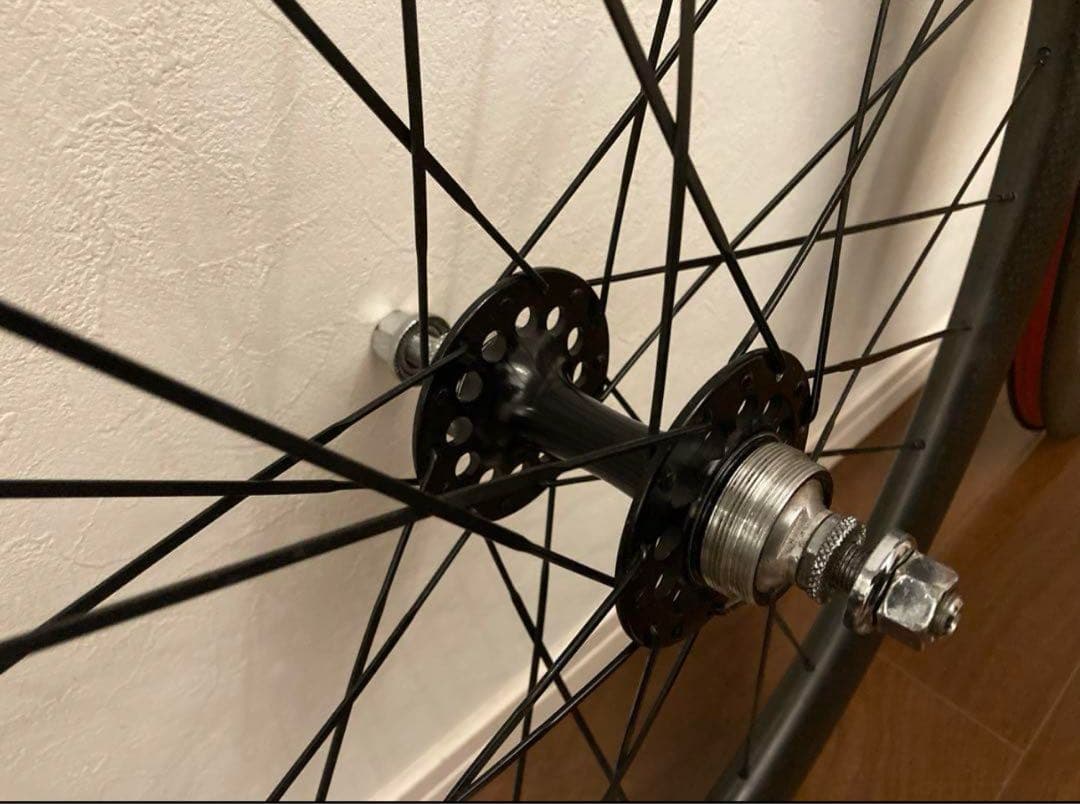 ピスト カーボンホイールセット クリンチャー 58mm