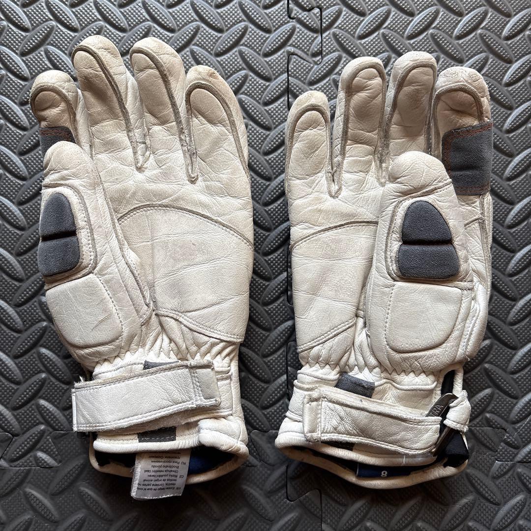 【定価27500】HESTRA スキーグローブ 054 ホワイト/フレイムレッド