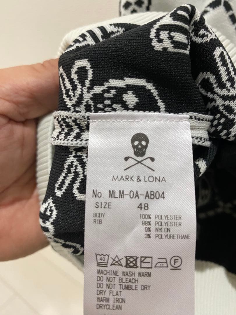 MARK & LONA スカル柄　ニットベスト