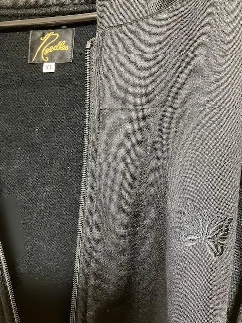 【美品】Needles 黒 フルジップ パーカー XLサイズ